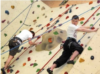  Climbing at the Colette Besson Gymnasium 